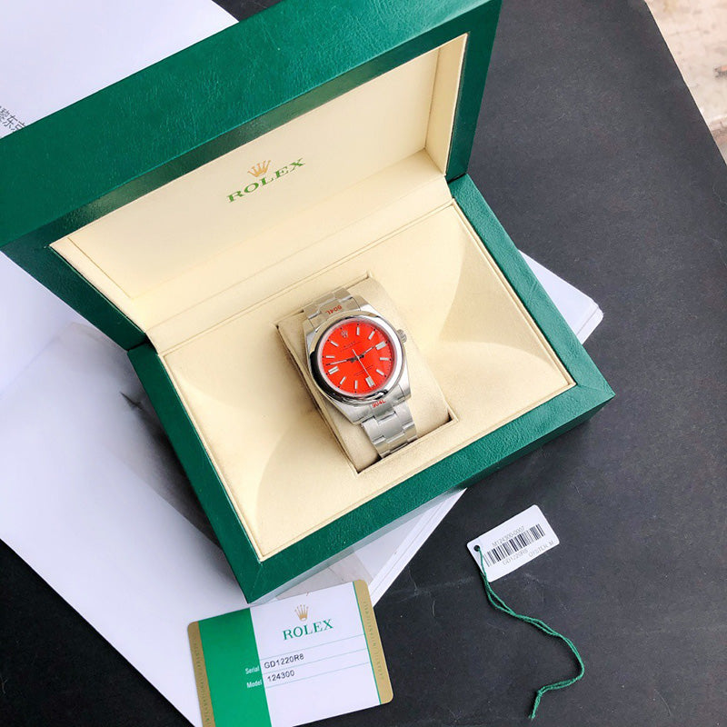 Oyster Perpetual 124300 41mm&36mm Red Dial 6