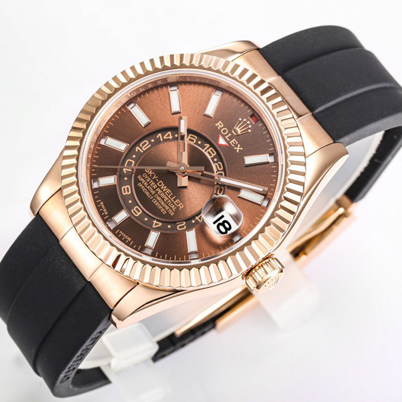 Sky Dweller 326935 42mm Rose Gold Index Watch 2