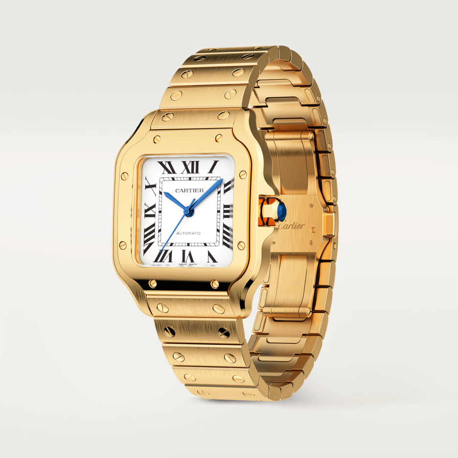 Cartier Santos Yellow Gold Unisex Watch, WGSA0030 4