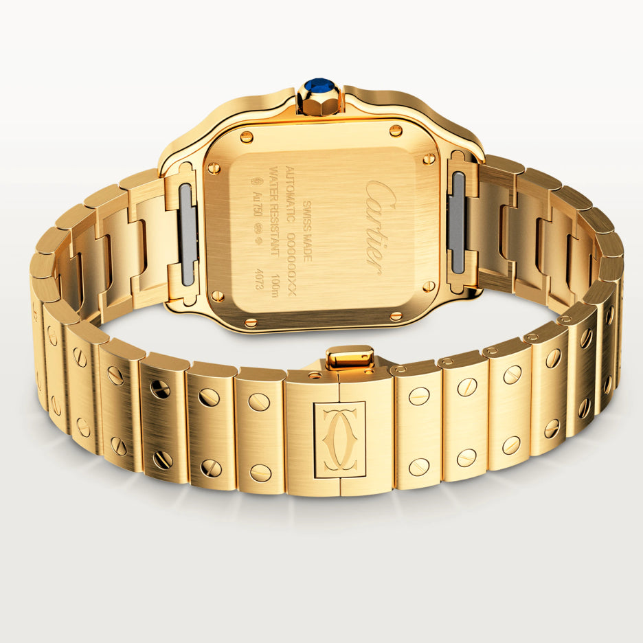 Cartier Santos Yellow Gold Unisex Watch, WGSA0030 5