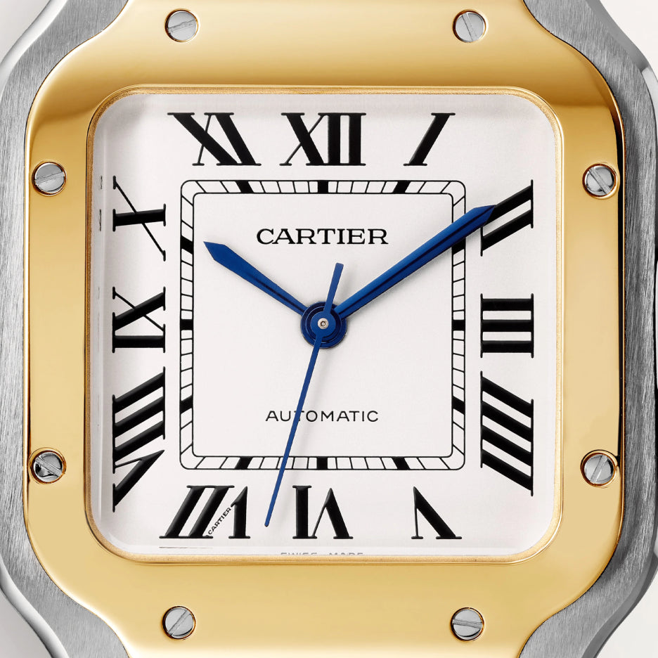 Cartier Santos Stainless Steel & 18K Yellow Gold Men’s Watch, W2SA0016 2