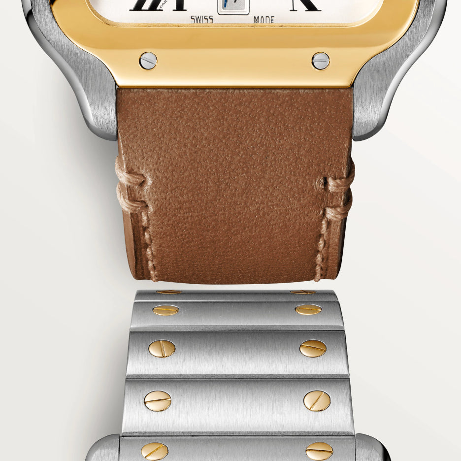 Cartier Santos Stainless Steel & 18K Yellow Gold Men’s Watch, W2SA0016 3