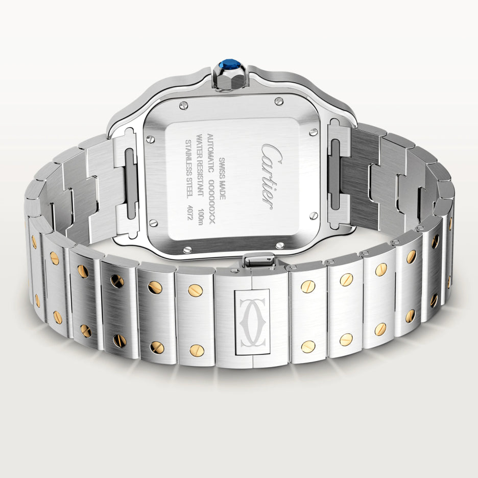 Cartier Santos Stainless Steel & 18K Yellow Gold Men’s Watch, W2SA0016 5