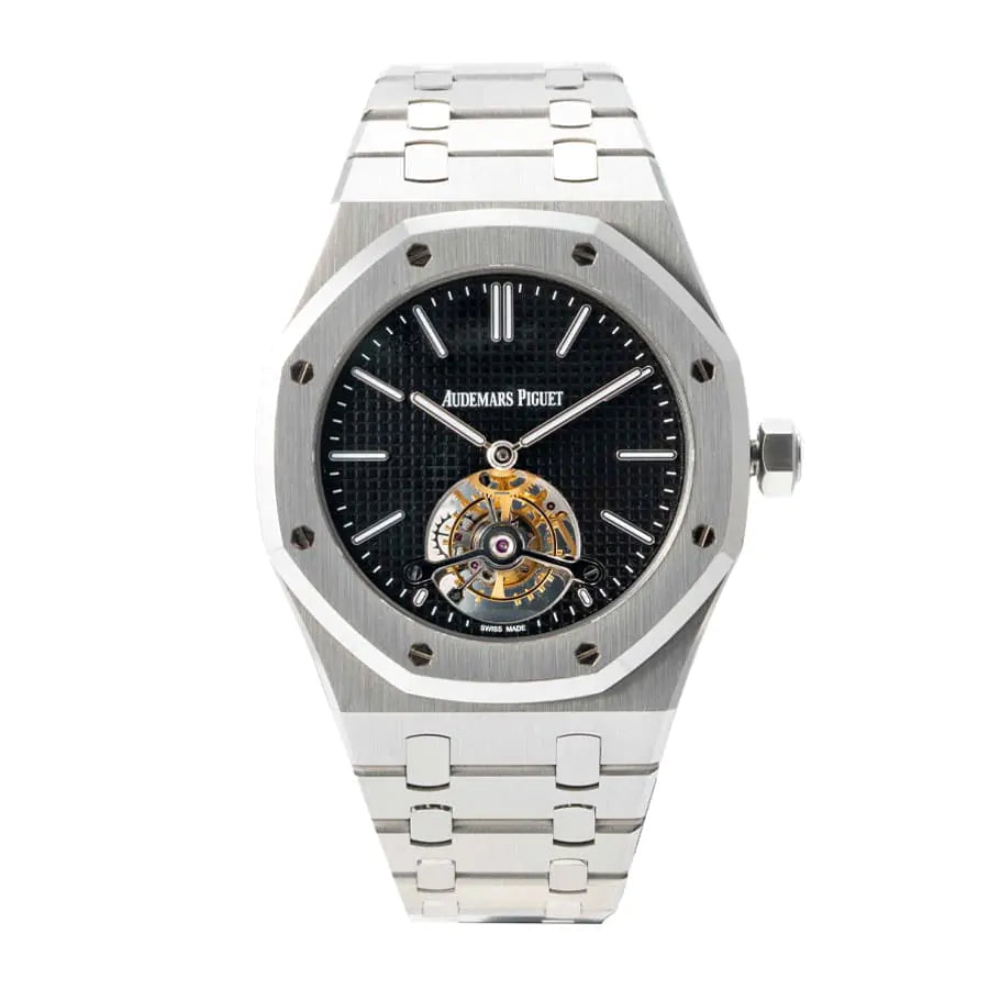 Audemars piguet Royal Oak Selfwinding Tourbillon 41MM Black Dial Watch 1