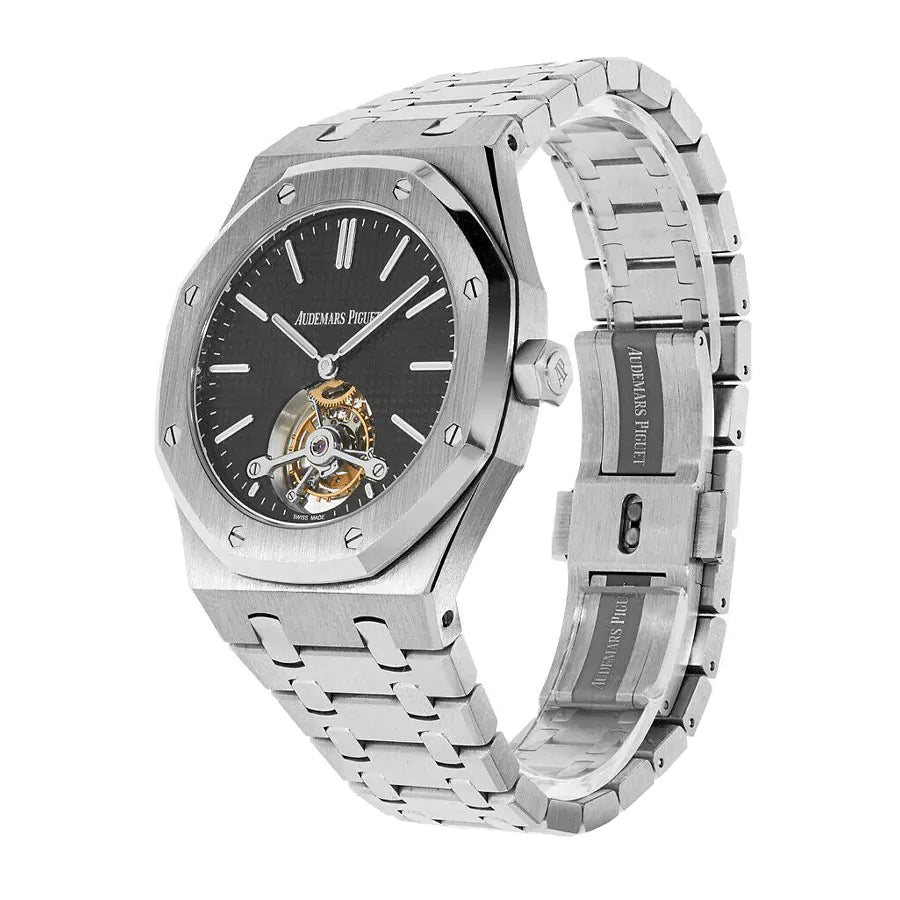 Audemars piguet Royal Oak Selfwinding Tourbillon 41MM Black Dial Watch 2