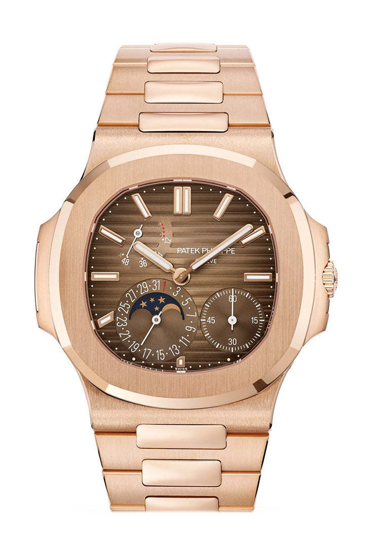 Patek Philippe Nautilus Moon Phase Rose Gold Watch 5712/1R-001 5712/1R 1