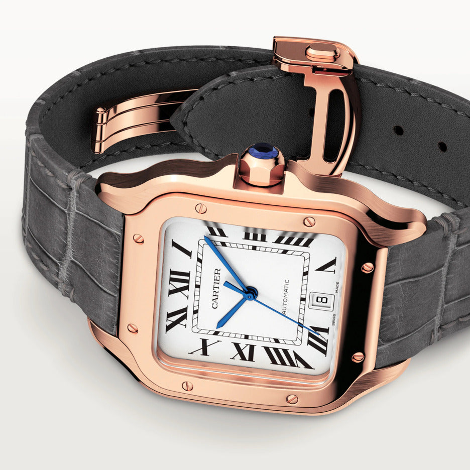 Cartier Santos 18K Rose Gold Men’s Watch, WGSA0019 5
