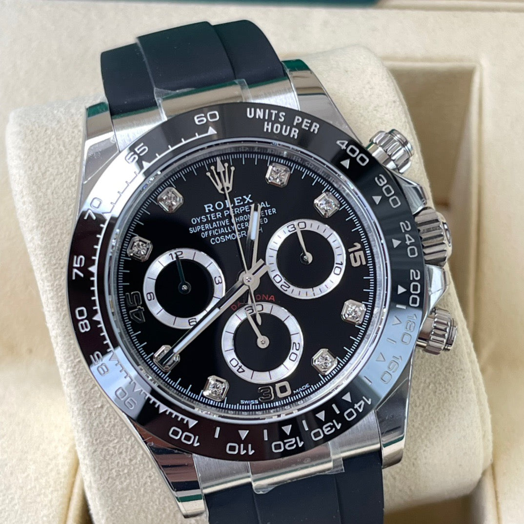 Cosmograph Daytona m116519ln-0025 Black Diamond Dial 40mm Watch 4