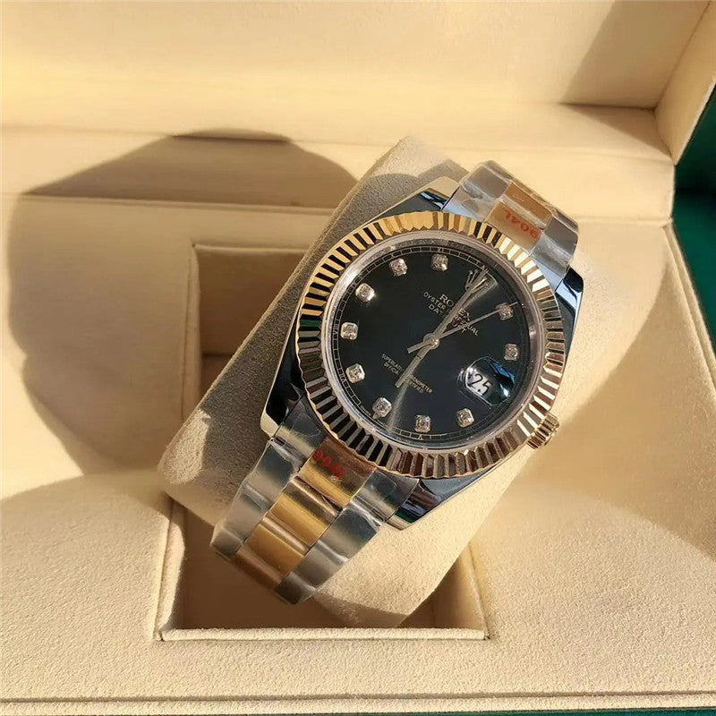 Datejust 126333 Diamond Black Dial 41mm&36mm Watch 3