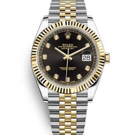 Datejust 126333 Diamond Black Dial 41mm&36mm Watch 9