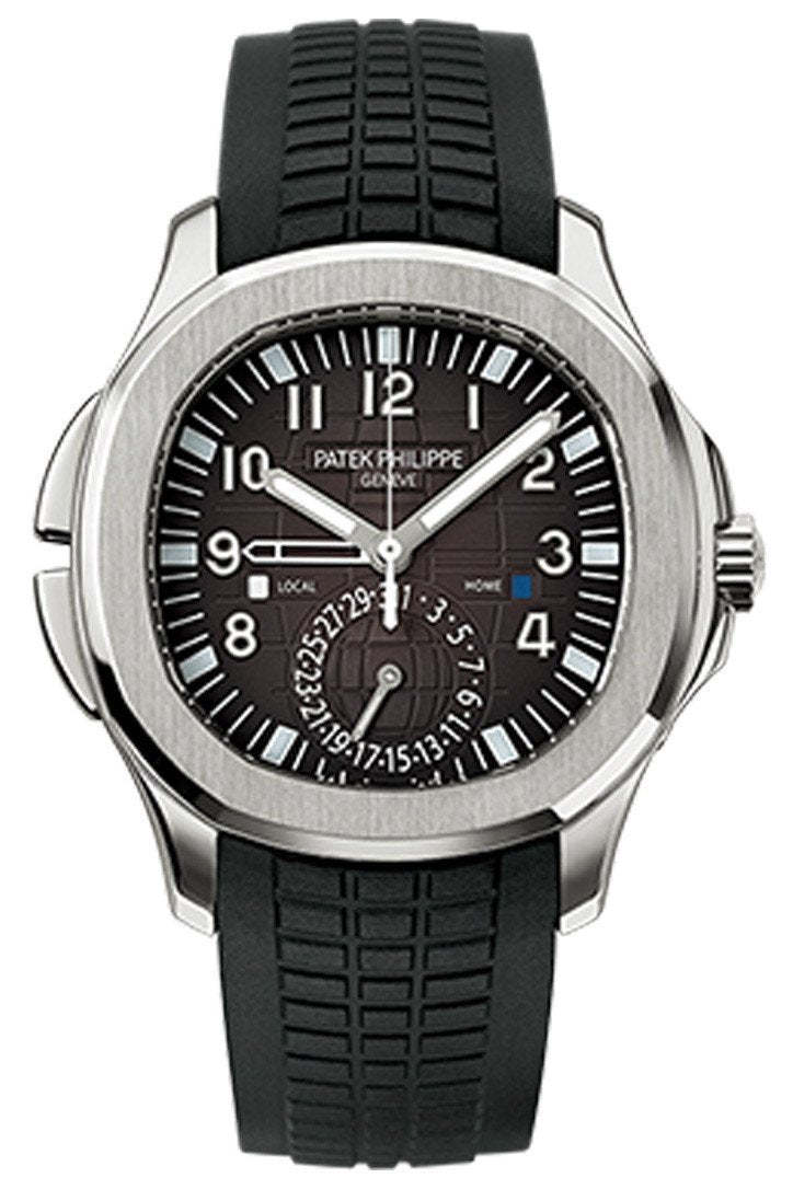 Hurry up！Sale ends in 00 hrs 01 mins 53 secs Patek Philippe Aquanaut Dual Time Black Dial Automatic 1