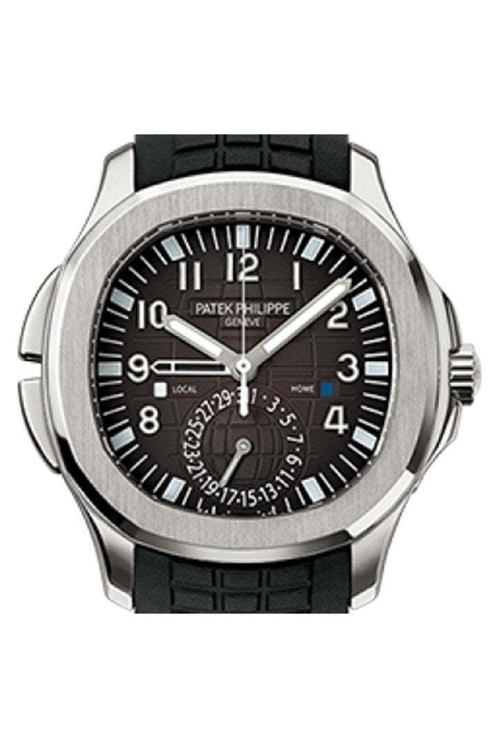 Hurry up！Sale ends in 00 hrs 01 mins 53 secs Patek Philippe Aquanaut Dual Time Black Dial Automatic 2