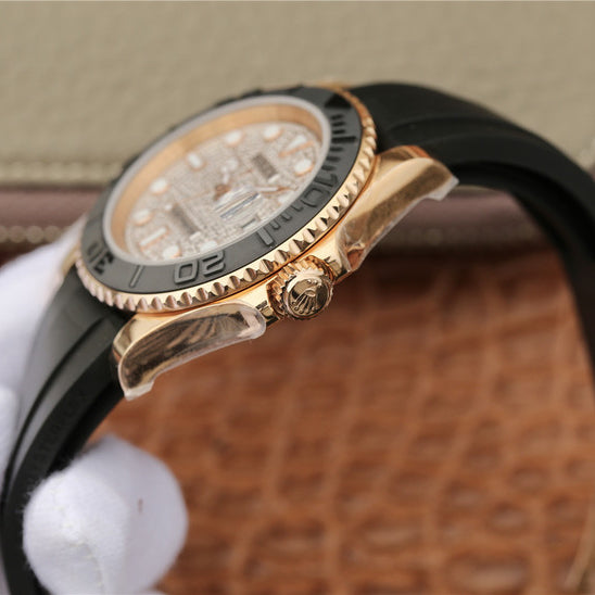 Yacht Master 126655 Pave Diamond 40mm Watch 8