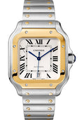 Cartier Santos Stainless Steel & 18K Yellow Gold Men’s Watch, W2SA0009 1