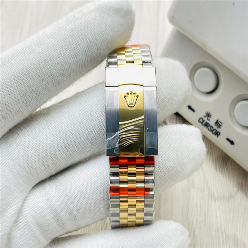 Datejust 126333-0011 Diamond Gold Dial 41mm&36mm Watch 10